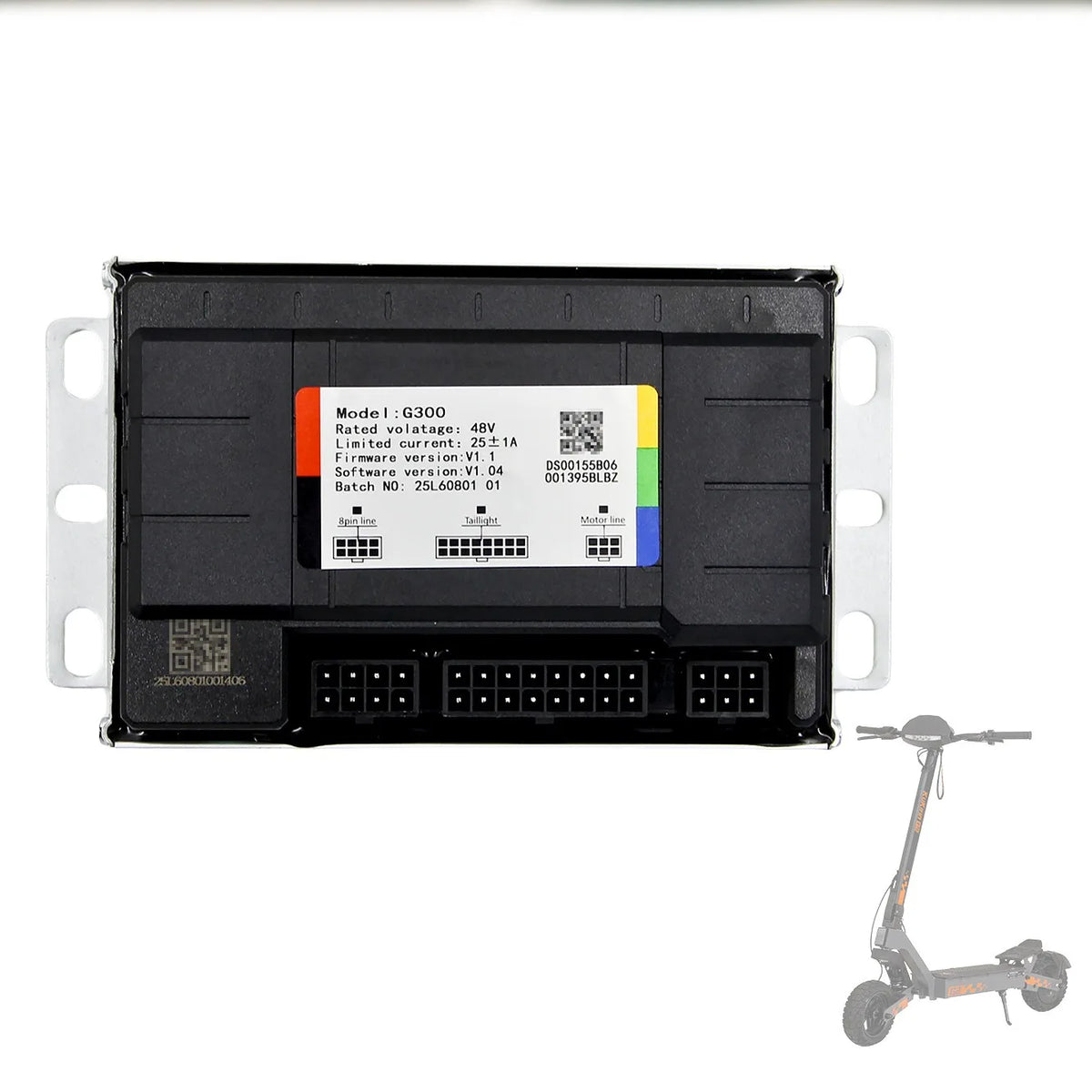 Produktinformation om 48 V elektronikkort för reglering av motorkraften – KuKirin G2