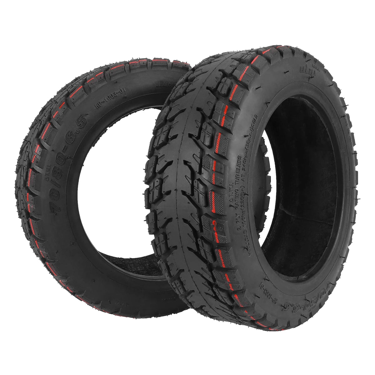 Produktinformation om 70/80-6.5-ytterdäck för terrängkörning utan innerslang – Segway S Plus