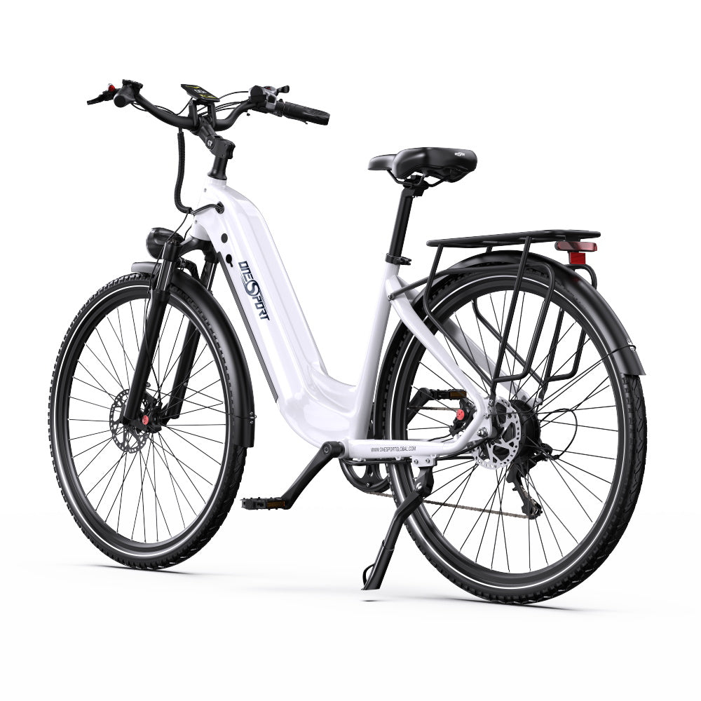 OneSport OT05 Pro elcyklar i grått och svart för jämförelse av stil och utrustning