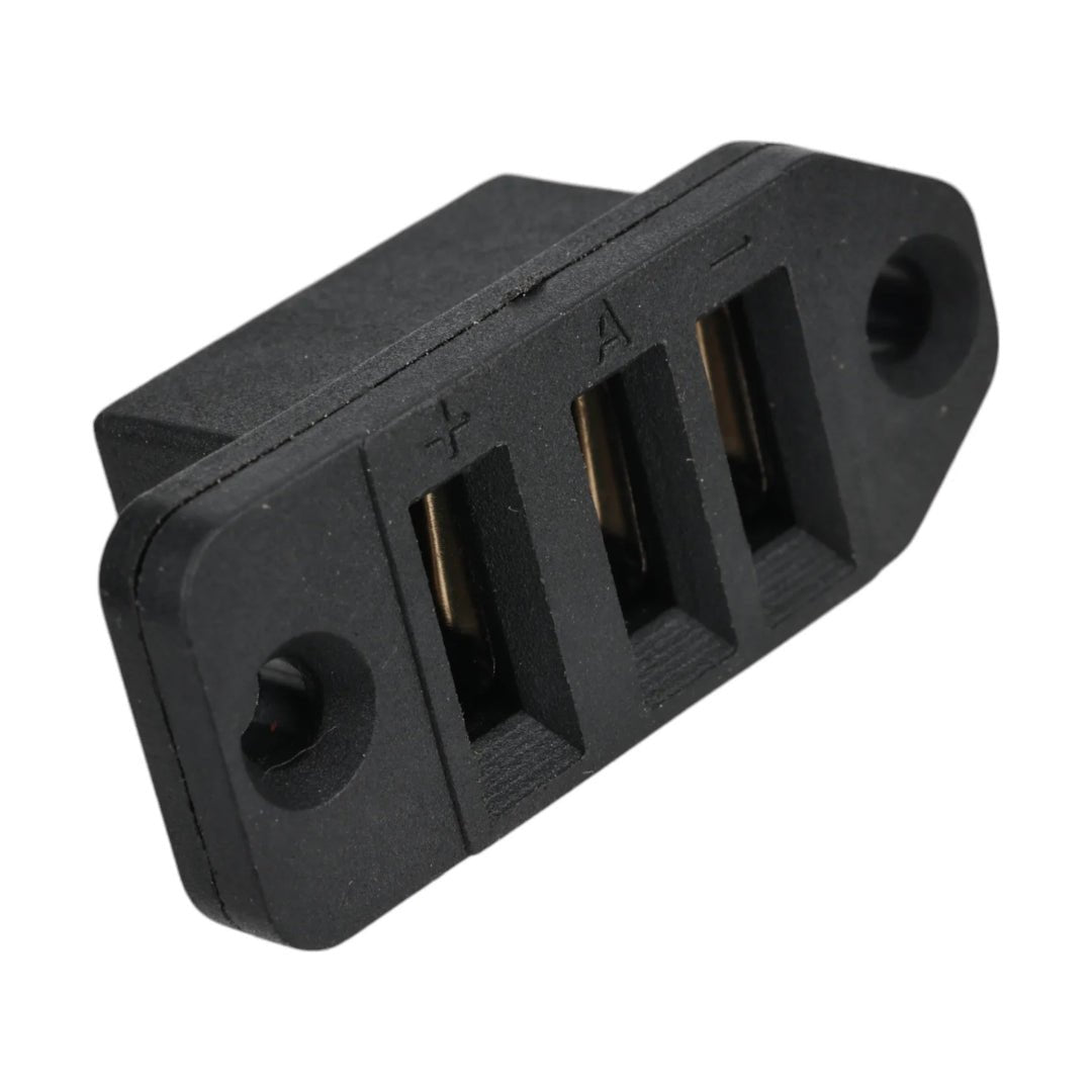 3-pins hane batterikontakt – kompatibel med HX elscooter X7/X8
