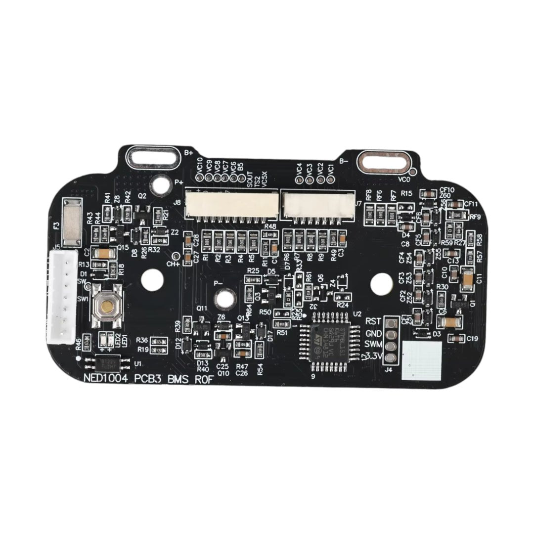 Vinklad bild på Xiaomi 4 Pro BMS-modul – teknisk reservdel