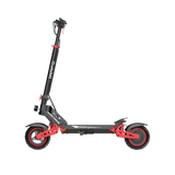 D2 elscooter med 500W motor, 60 km räckvidd, röda däck och hopfällbar design
