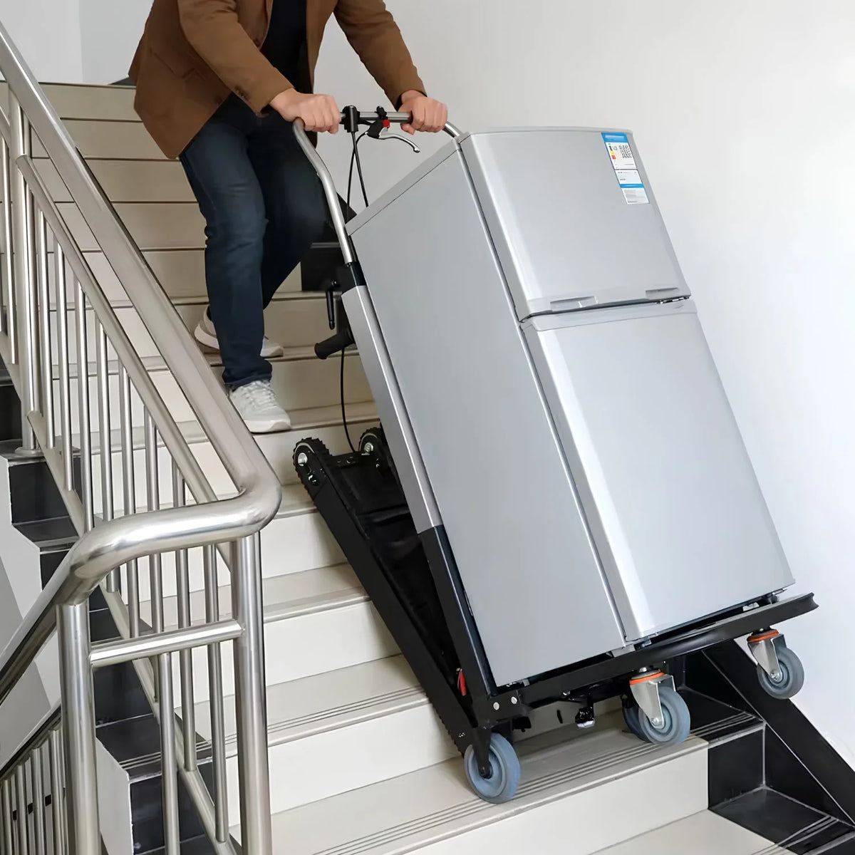 Smart elektrisk trappklättrande transportvagn