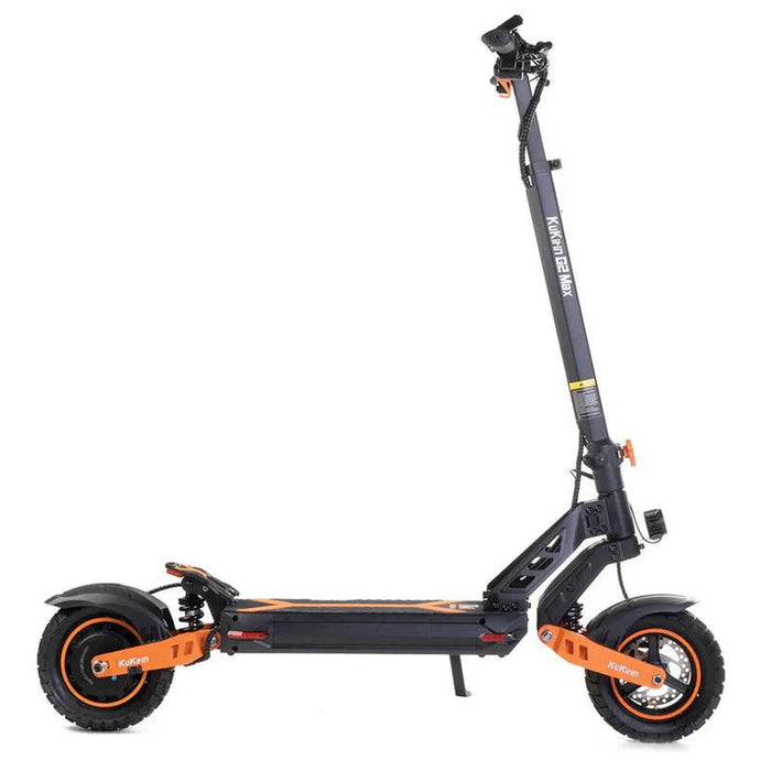 KuKirin G2 Max elskoter i sidovy – kraftfull 800W scooter med 55 km/h toppfart, lång räckvidd, IP54 vattenskydd och hopfällbar design för smidig förvaring.