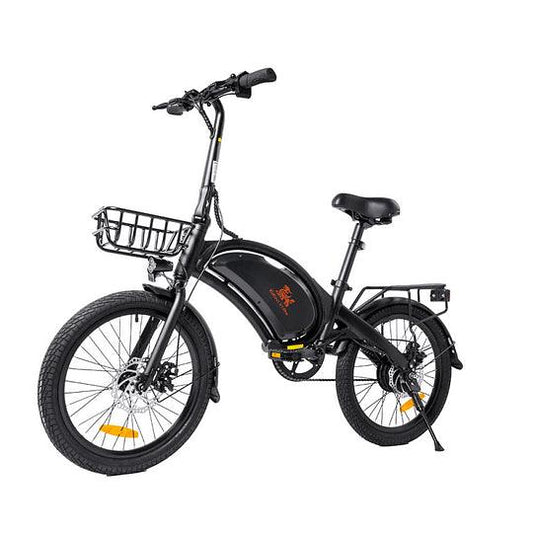 KuKirin V1 Pro elcykel med framkorg – hopfällbar elcykel för stad och pendling med 20-tums hjul och 350W motor