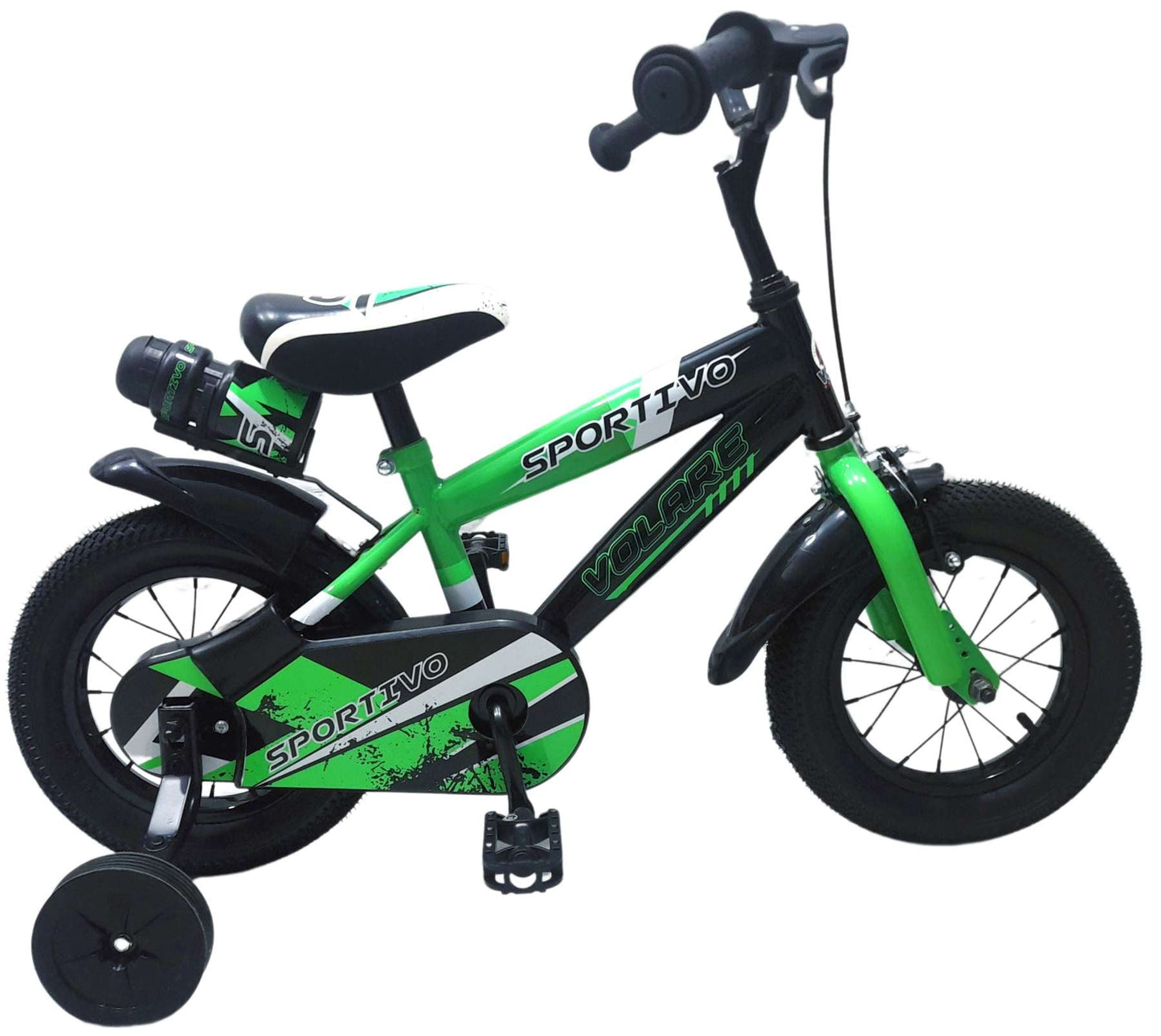 Volare – Barncykel 12" – Grön/Svart från Ecodrift