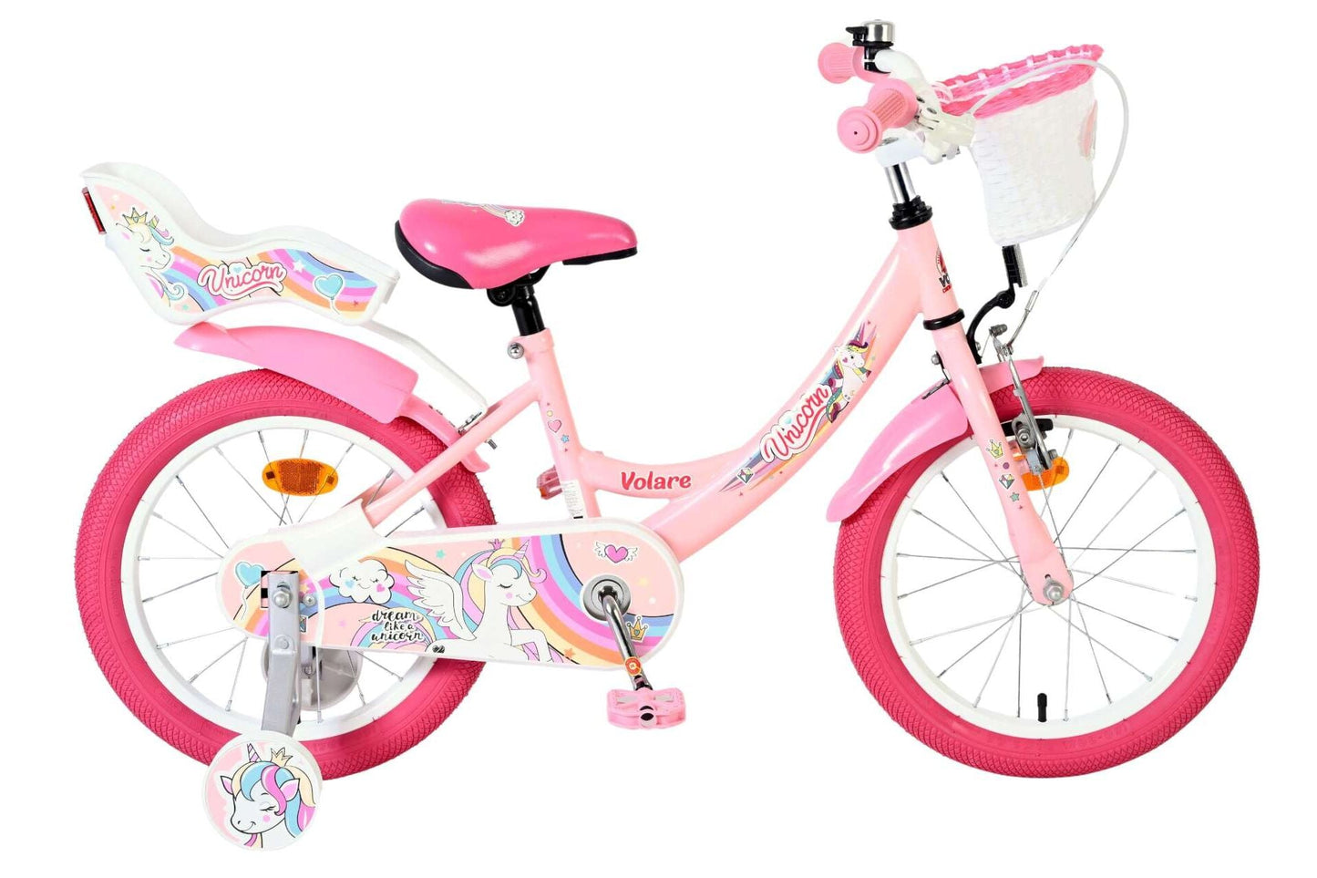 Volare - Children's Bicycle 16" - Unicorn Pink (61675) från Ecodrift