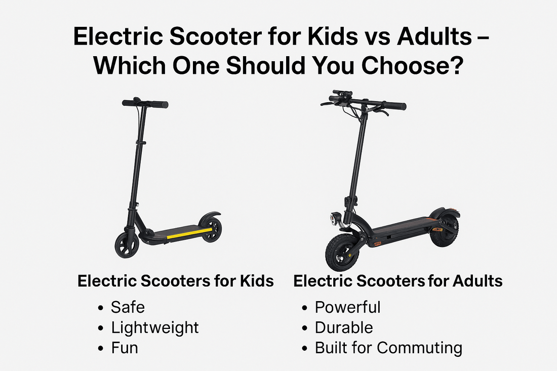 Elscooter för Barn eller Vuxen – Vilken Ska du Välja? (2025 Guide)