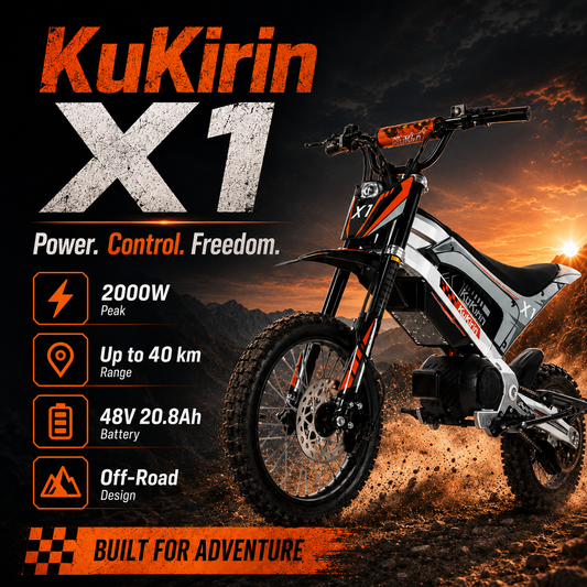 KuKirin X1 – kraftfull el-cross för dig som vill ha mer än en vanlig elsparkcykel