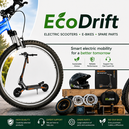Varför köpa elsparkcykel, elcykel och reservdelar från EcoDrift?