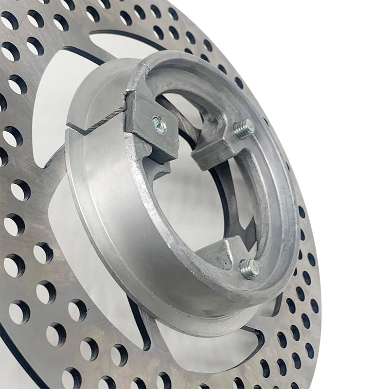 Produktinformation om 110–70 mm klämdel för ombyggnad från trum- till skivbroms