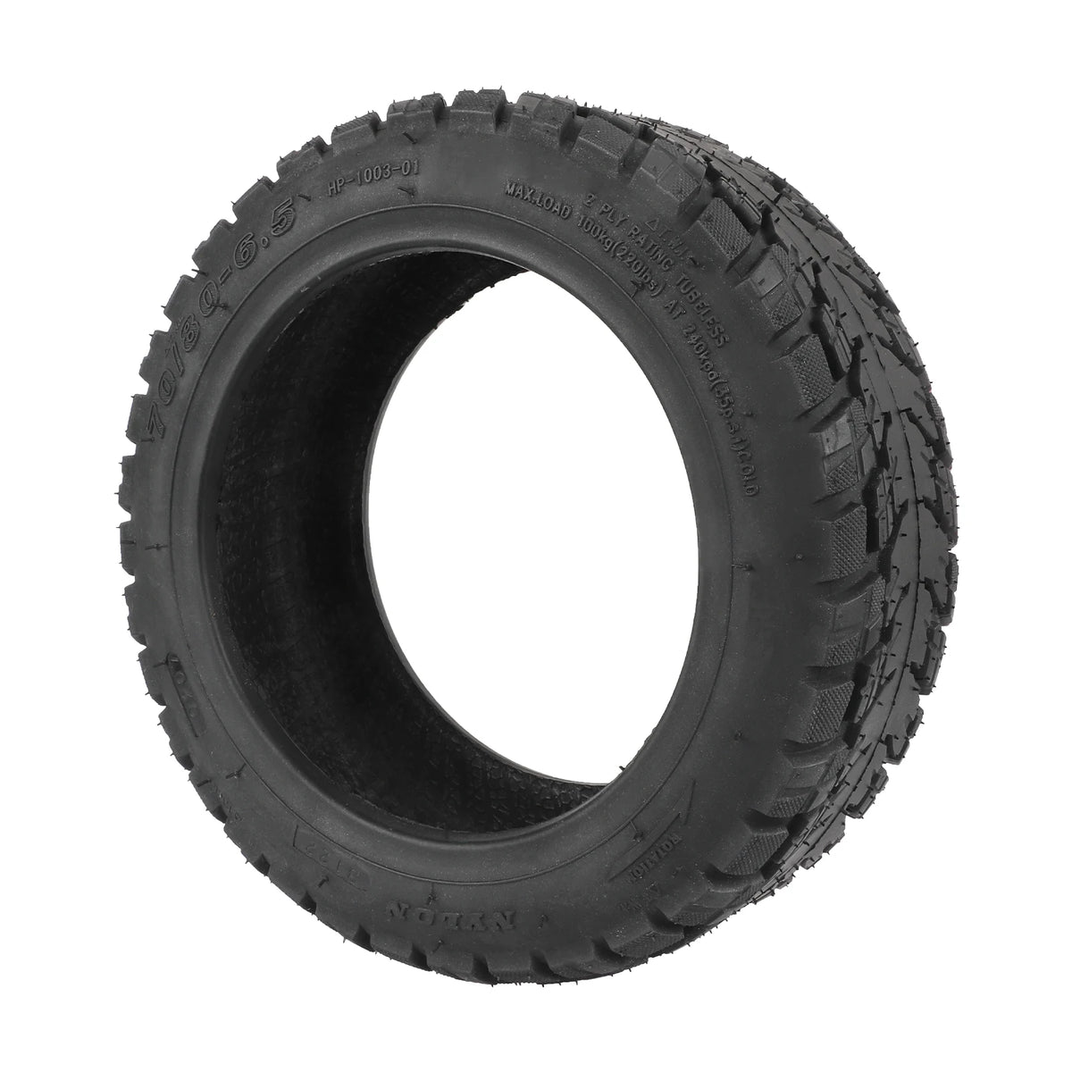 Produktinformation om 70/80-6.5-terrängytterdäck för hjulmontering utan innerslang – Segway Ninebot S Plus