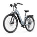 Närbild av OneSport OT05 Pro elcykelns 250W ANANDA motor och stötdämpad framgaffel