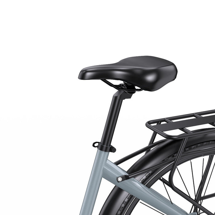 Justerbar komfortsadel på OneSport OT05 Pro elcykel, anpassad för olika kroppslän