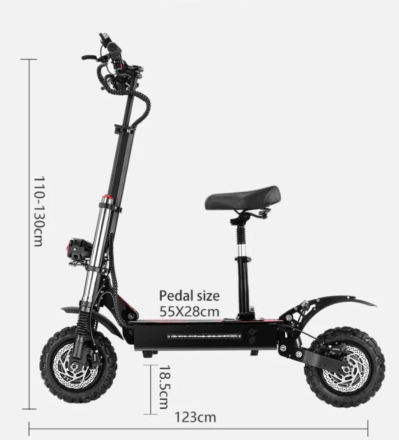 BOYUEDA S3-11 Elsparkcykel – 6000W Dubbelmotorer, 85 km/h & 120 km Räckvidd