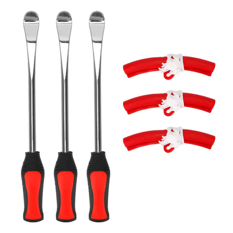 Set di 3 leve smontagomme con protezioni per cerchio