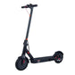 EcoDrift E9 Pro elscooter i svart med röda detaljer, visad snett framifrån med 8,5-tums punkteringsfria däck och kompakt design för stadskörning.