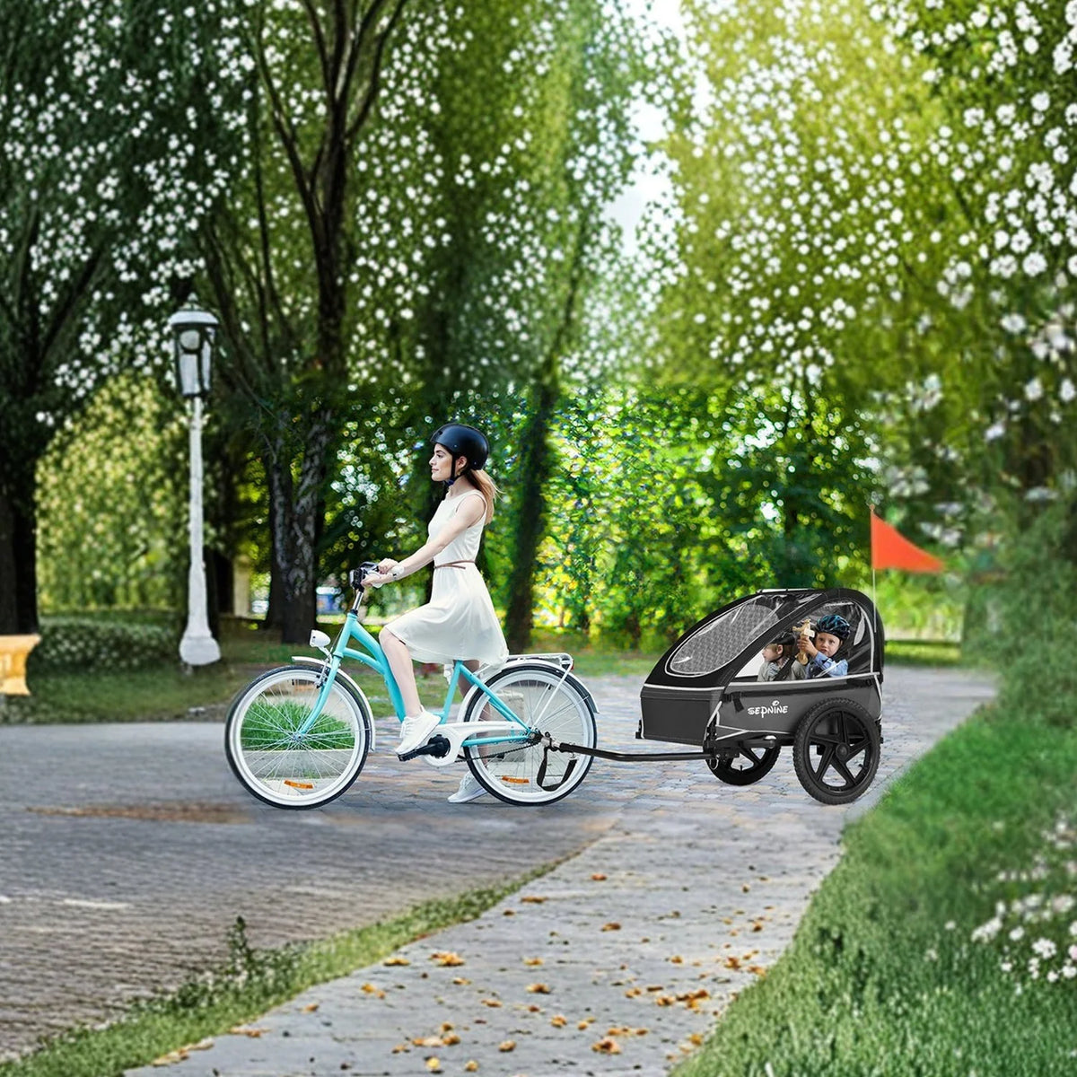 Smart barnvagn cykel