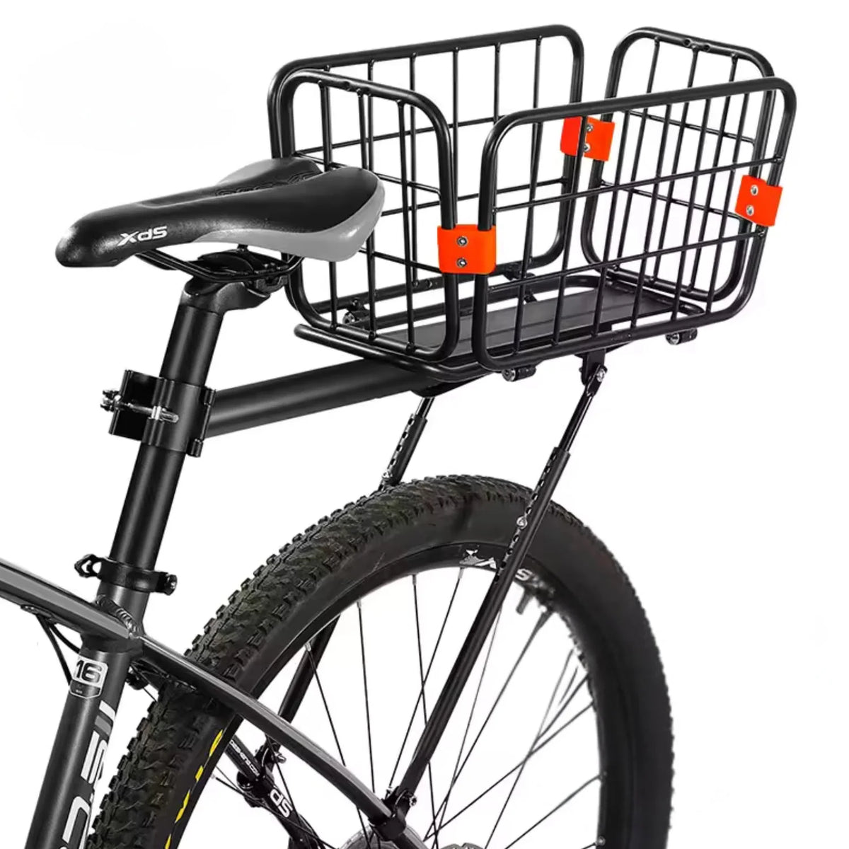 Smart pakethållare cykel med korg