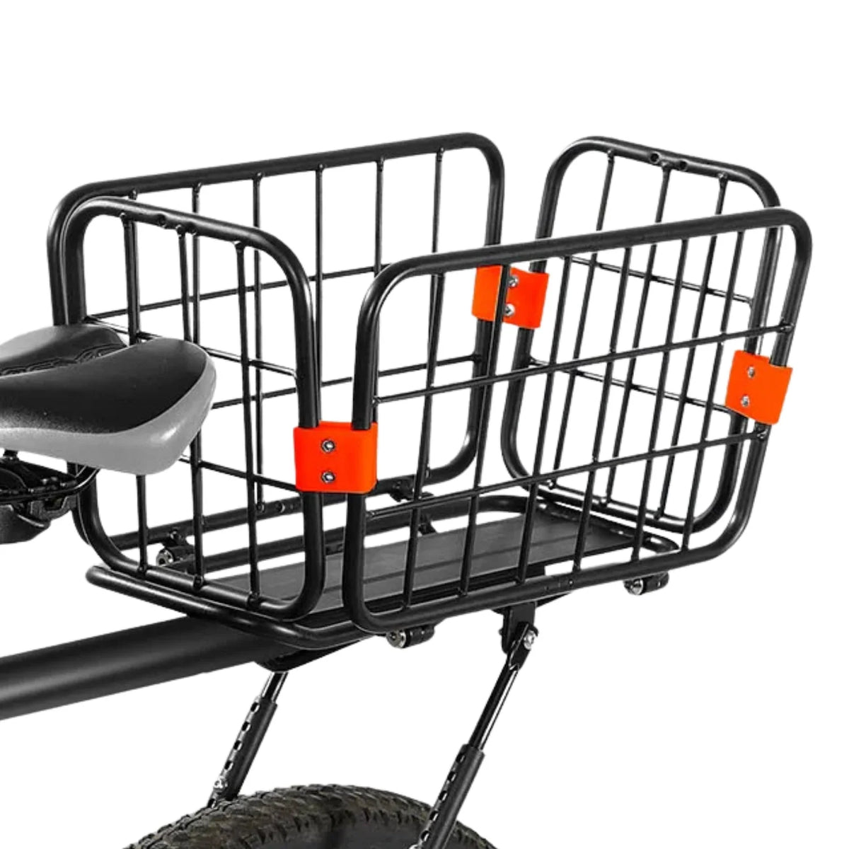 Smart pakethållare cykel med korg