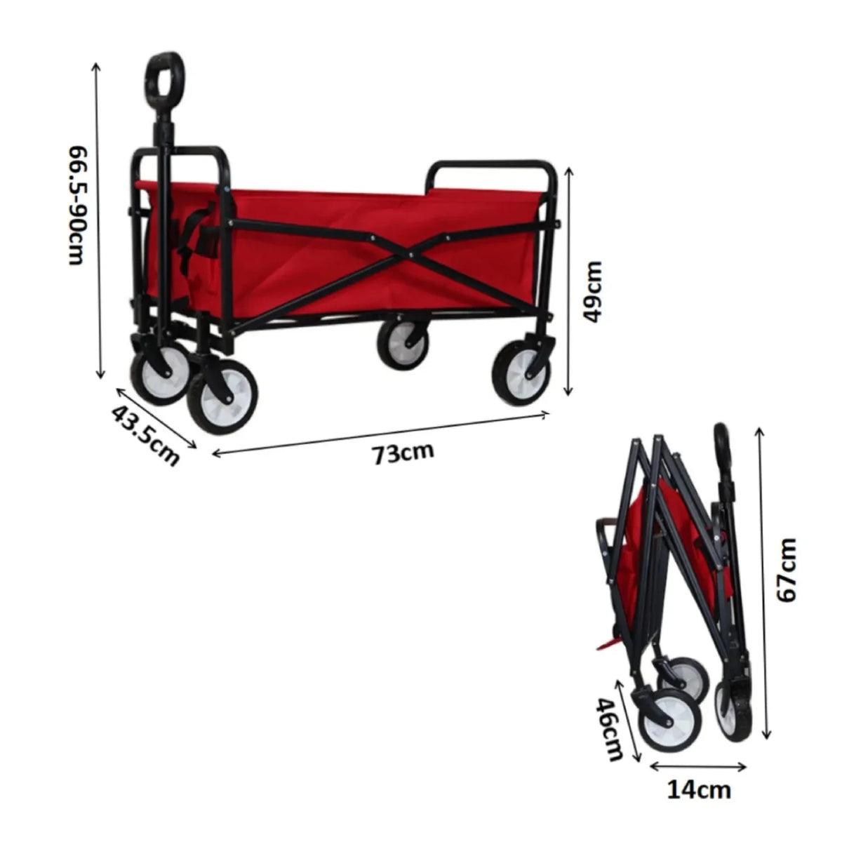 Hopfällbar transportvagn – Cargo Wagon Pro