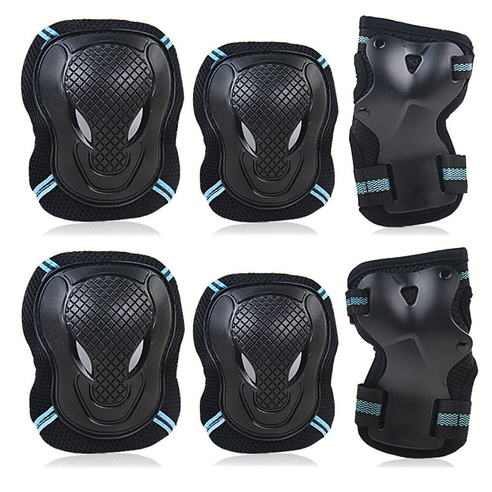 Knäskydd, armbågsskydd & handledsskydd (6-pack)