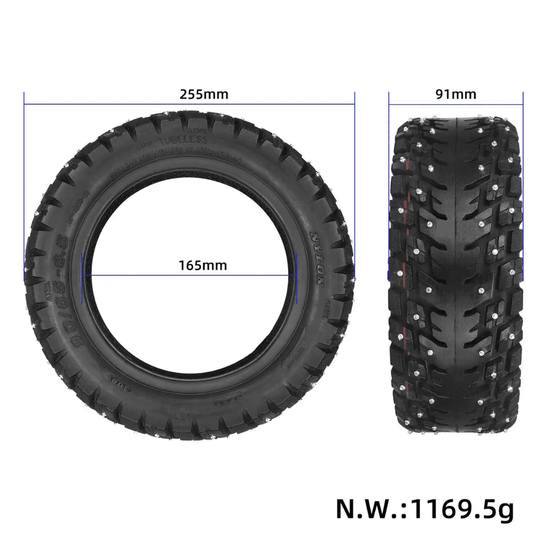 Dubbdäck 10" 90/65-6.5 Luft Kaabo/Vsett/Kaabo/Dualtron/Zero