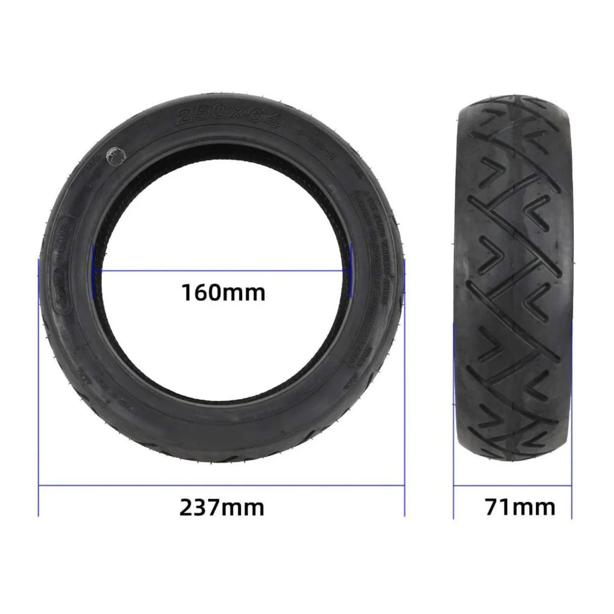 Däck 10" Luft NAVEE S65 - Anti punkteringsgel