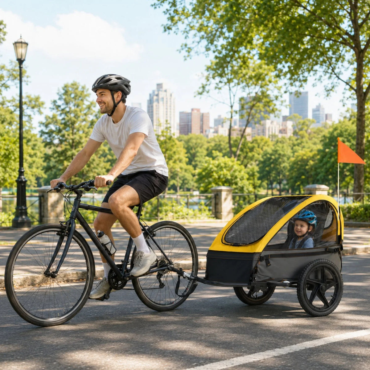 Smart barnvagn cykel