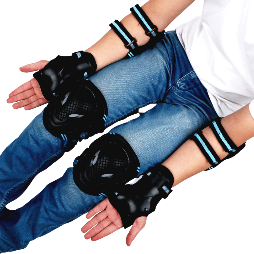 Knäskydd, armbågsskydd & handledsskydd (6-pack)