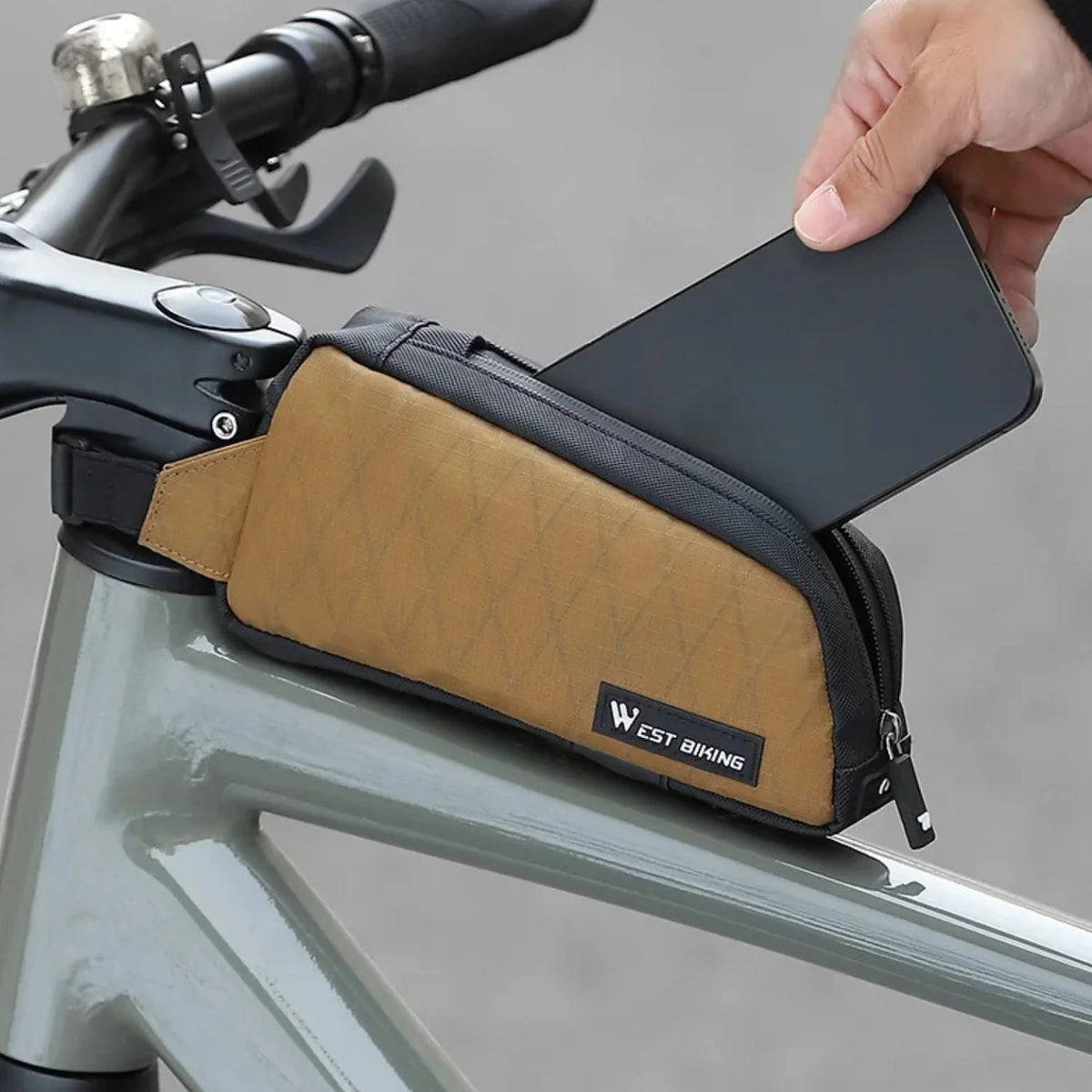 Smart väska till styre elcykel