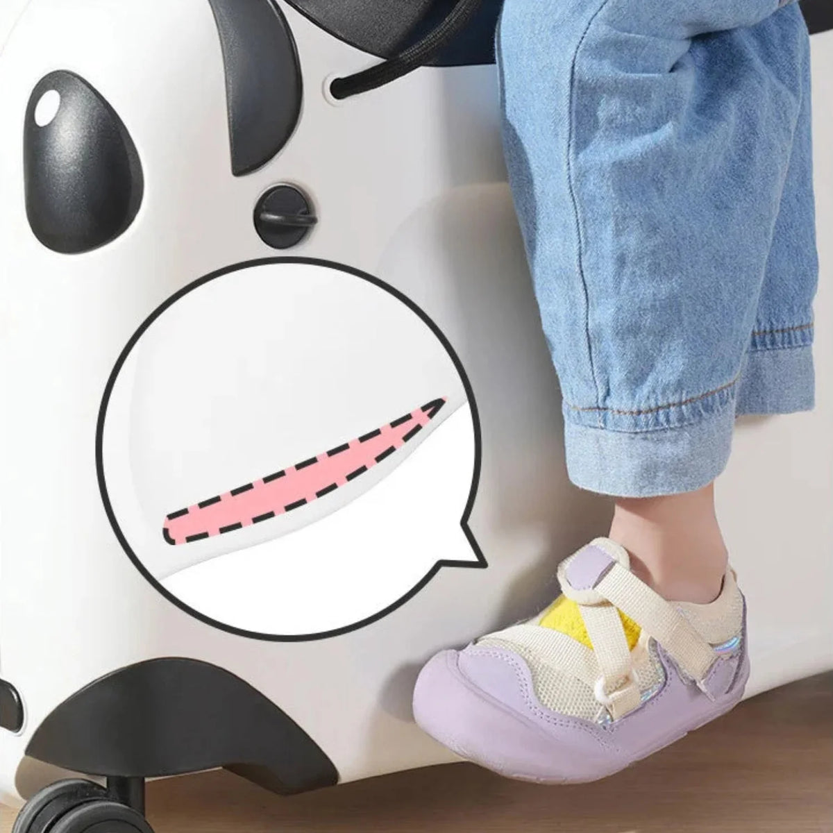 Åkbar resväska för barn – Panda Edition