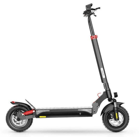 iScooter iX3 elscooter – höger sidovy med justerbart styre, skivbromsar och robust design