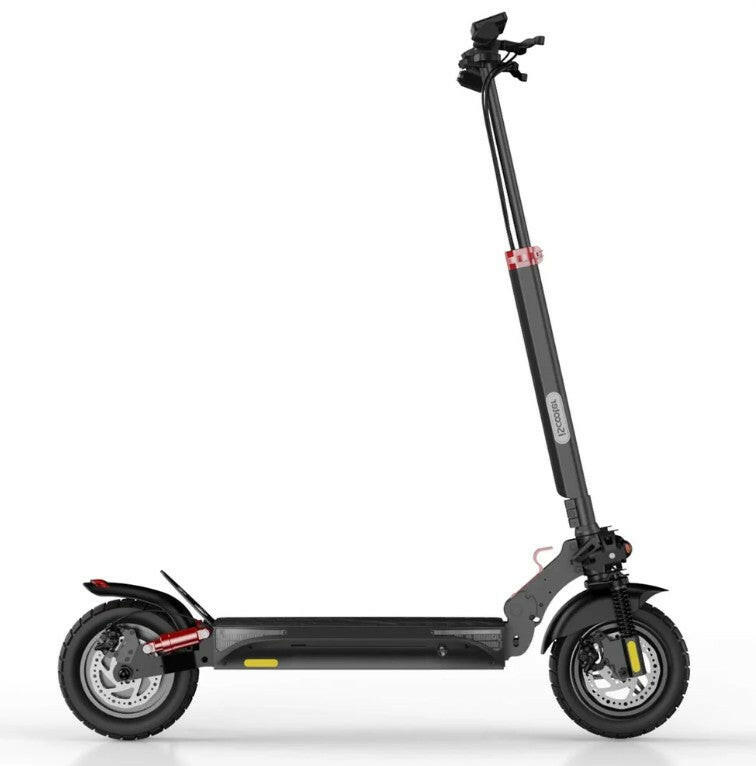 Sidoformat bild av iScooter iX4 elscooter med 800W motor och lång räckvidd – idealisk för både stad och terräng