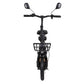 KuKirin C1 Pro elscooter sedd framifrån med dubbla backspeglar och stor framkorg – idealisk för citypendling