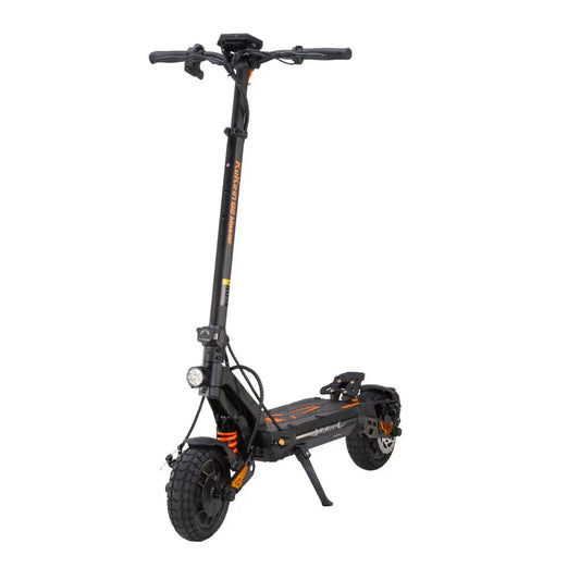 KuKirin G2 Master el-sparkesykkel med kraftig motor, støtdemping og offroad-dekk – svart modell