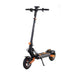 KuKirin G2 Max elskoter sedd framifrån i svart och orange design – kraftfull eldrift, LED-ljus och sportig prestanda för stad och längre turer.