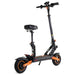 KuKirin G2 Max elskoter med bekväm sadel – kraftfull 800W scooter med lång räckvidd, stötdämpare bak, hopfällbar ram och tydlig LCD-display.