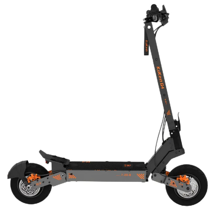 KuKirin G4 elektrisk sparkesykkel vist fra siden, med kraftig 2000W motor, store dekk og solid ramme for langvarig bruk