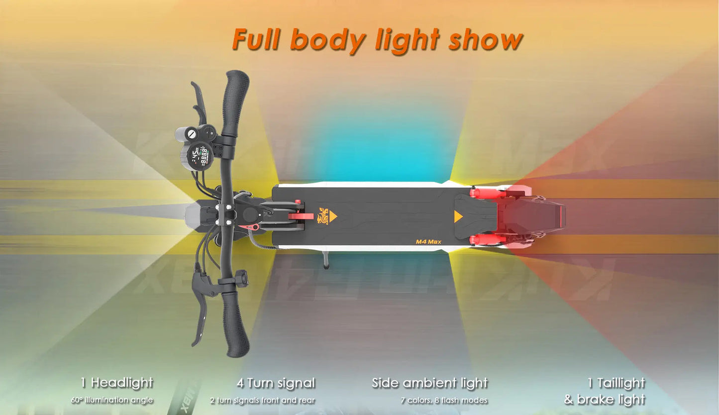 KuKirin M4 Max Elscooter - produktbild 52 - EcoDrift elscooter