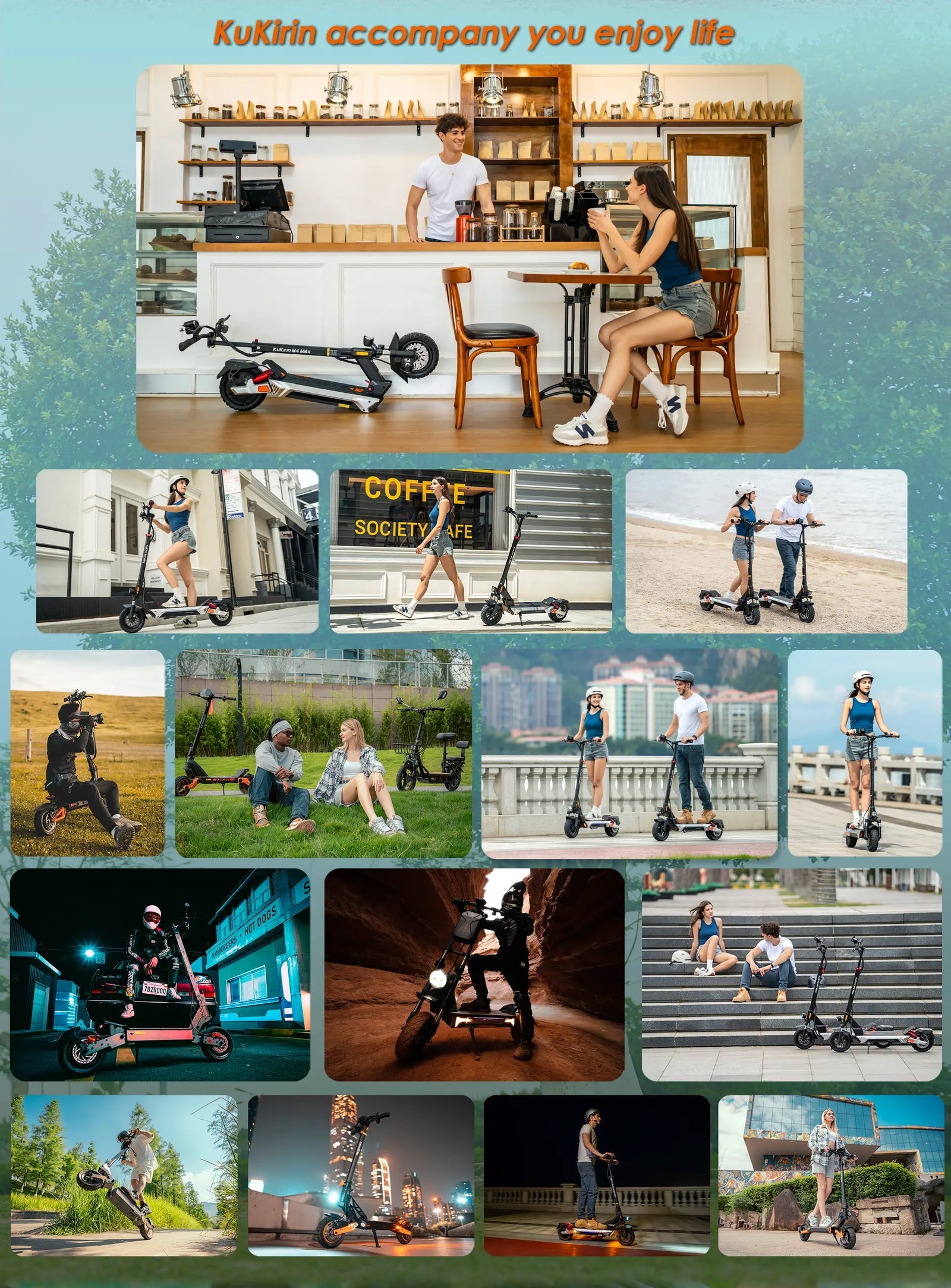 KuKirin M4 Max Elscooter - produktbild 54 - EcoDrift elscooter