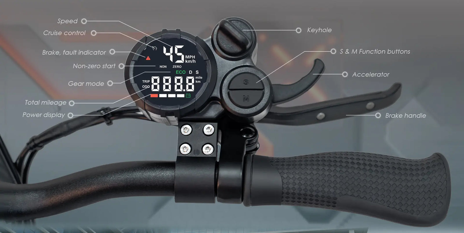 KuKirin M4 Max Elscooter - produktbild 48 - EcoDrift elscooter