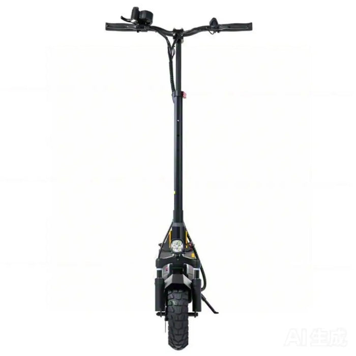 KuKirin M4 Max elscooter framifrån – stark LED-strålkastare och blinkers | EcoDrift