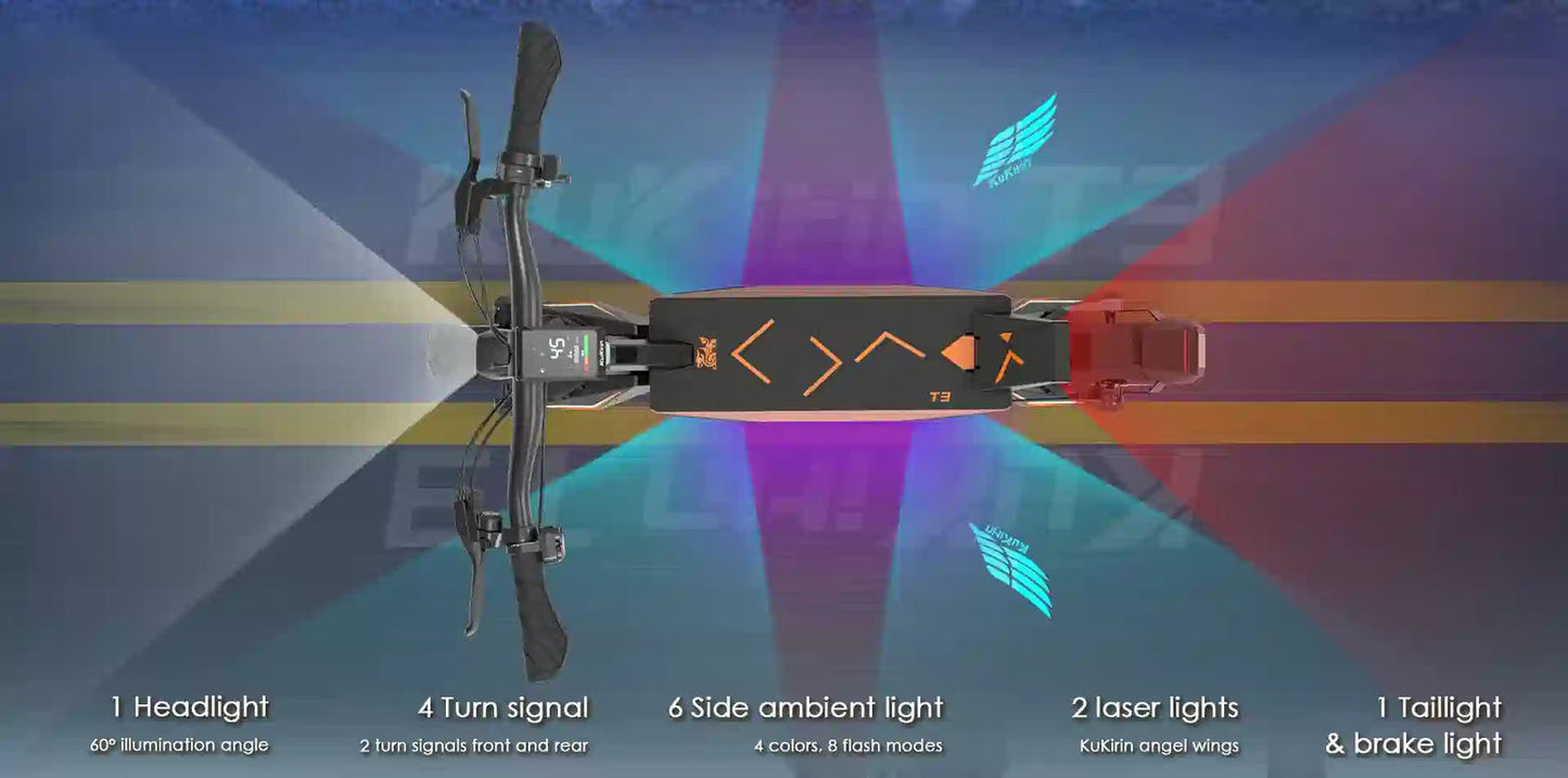 KuKirin T3 Elscooter - produktbild 53 - EcoDrift elscooter