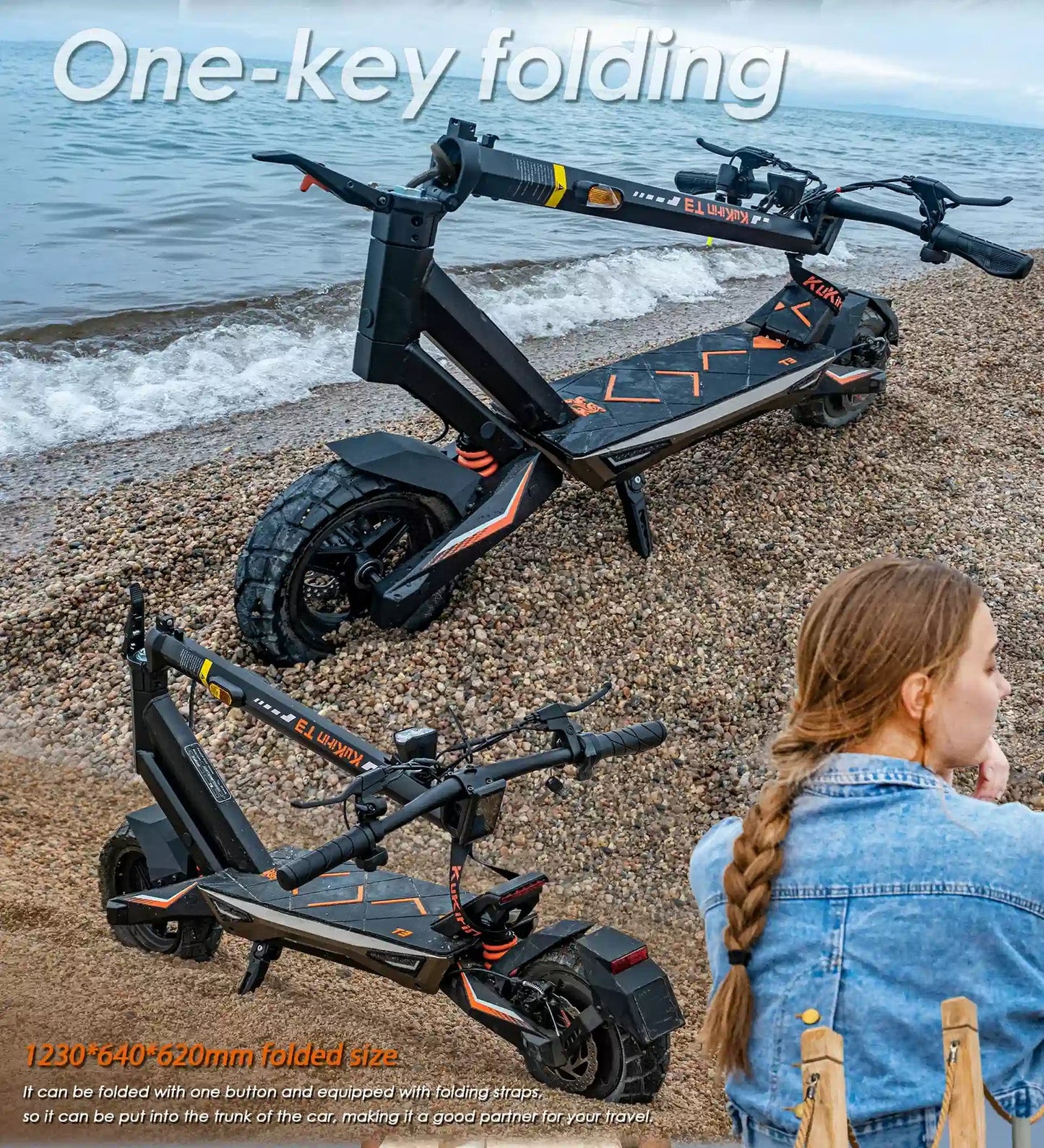 KuKirin T3 Elscooter - produktbild 57 - EcoDrift elscooter