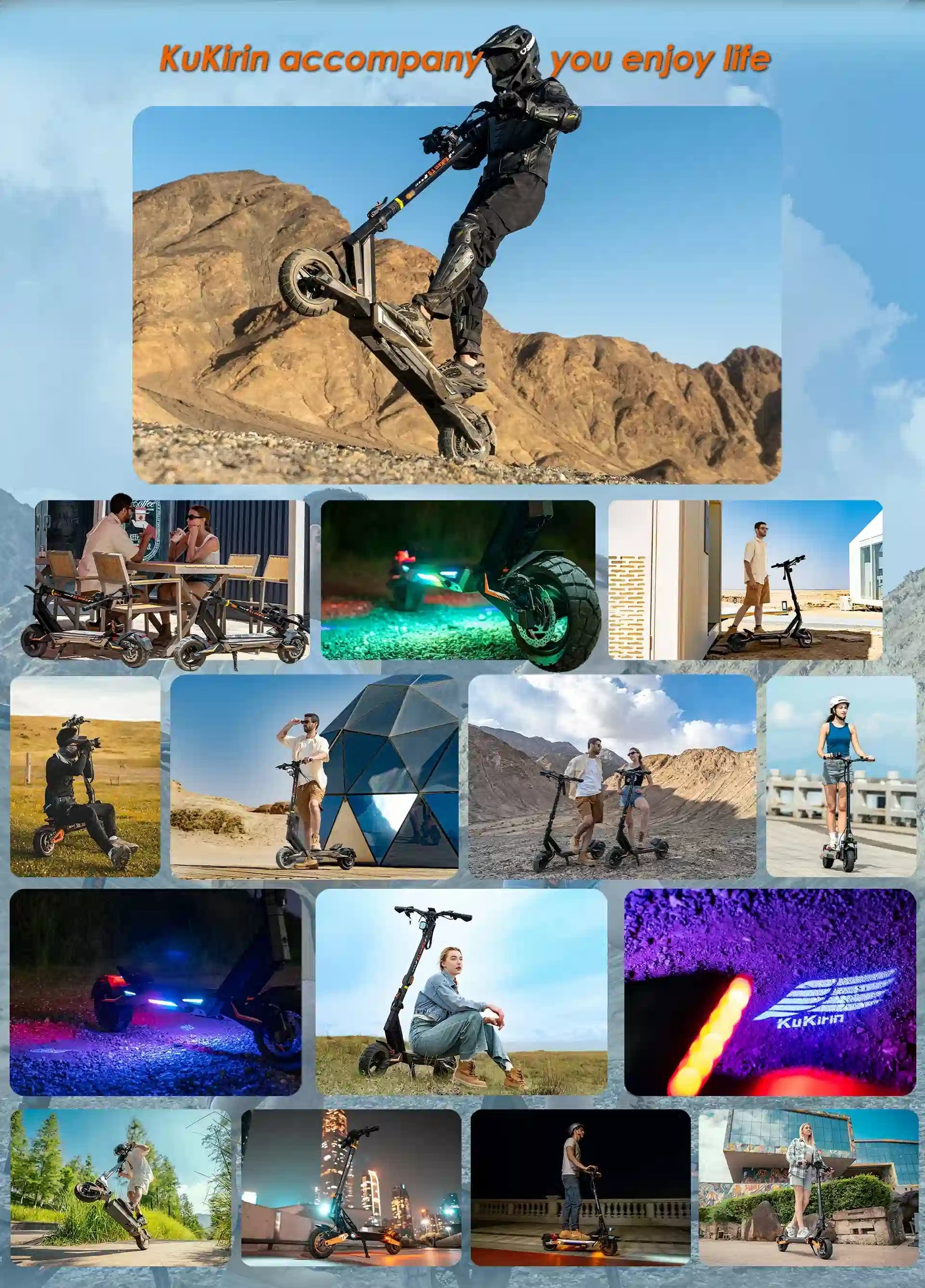 KuKirin T3 Elscooter - produktbild 59 - EcoDrift elscooter