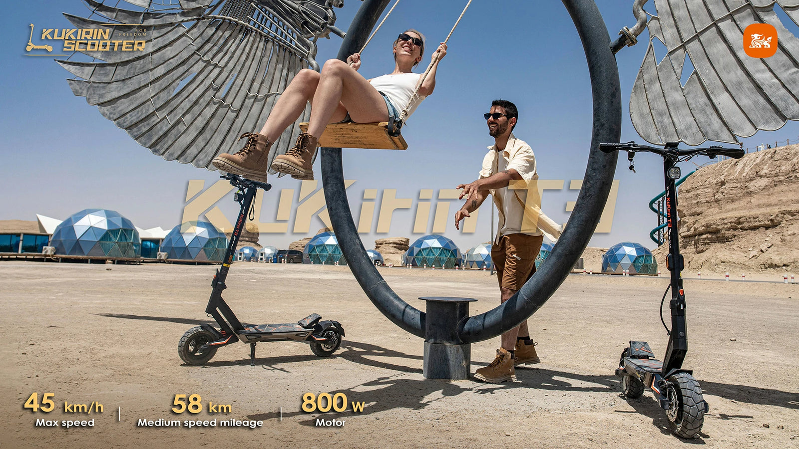 KuKirin T3 Elscooter - produktbild 30 - EcoDrift elscooter