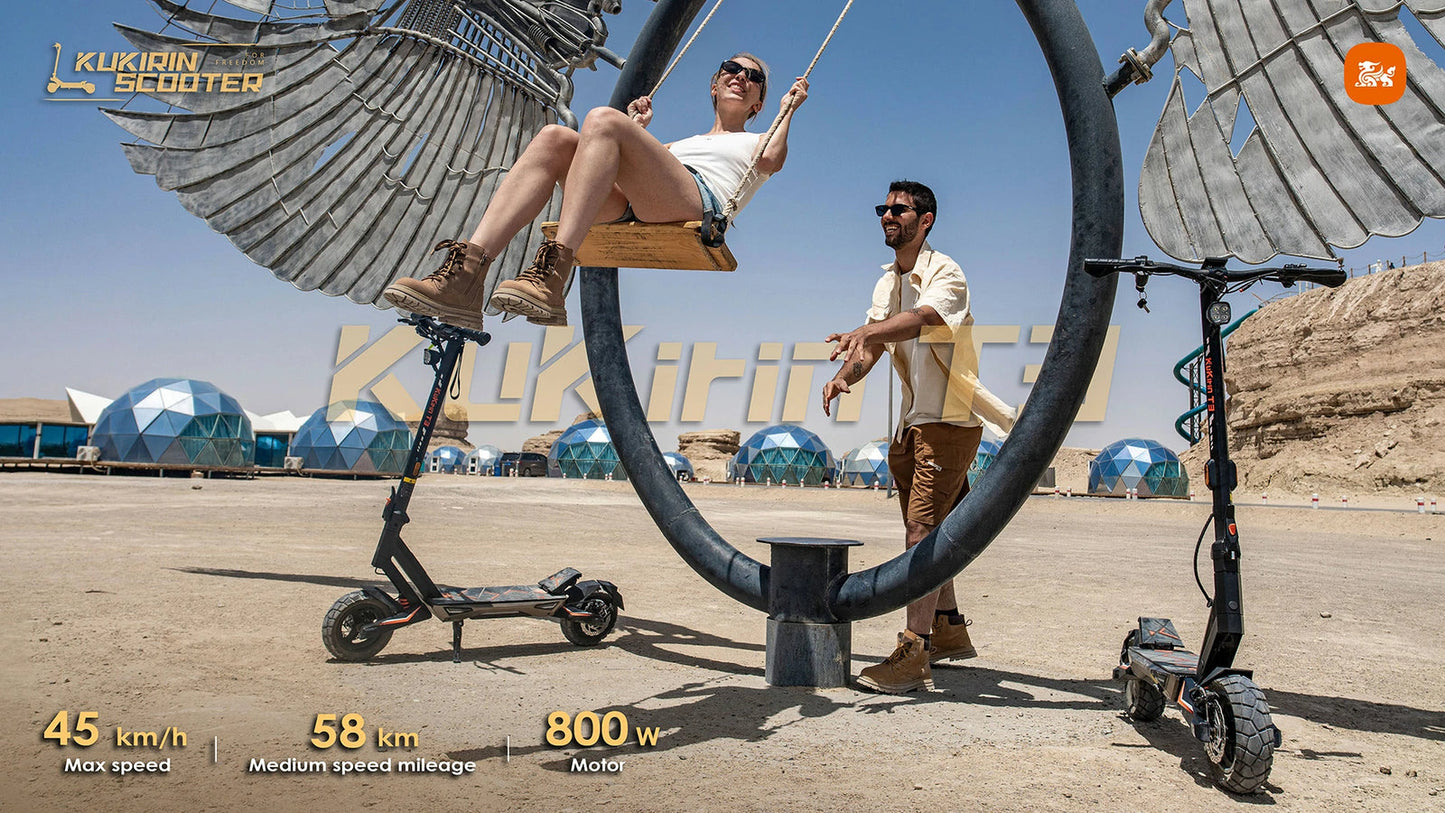 KuKirin T3 Elscooter - produktbild 30 - EcoDrift elscooter