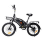 KuKirin V1 Pro svart elcykel med framkorg – hopfällbar 20-tums elcykel för stad och pendlin