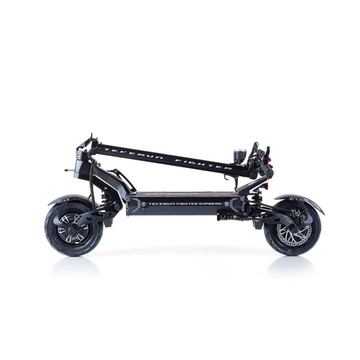 Teverun Fighter Supreme elsparkcykel hopfälld – kraftfull el-scooter med 5000W motor och kompakt design för enkel transport